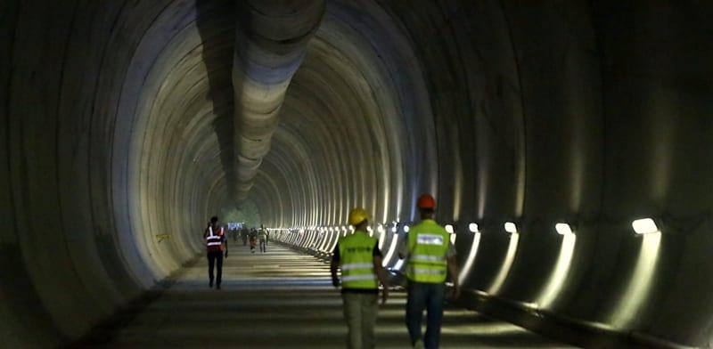 המנהרה הארוכה ביותר בישראל שנכרית במסגרת פרויקט קו הרכבת המהיר לירושלים / צילום: רכבת ישראל