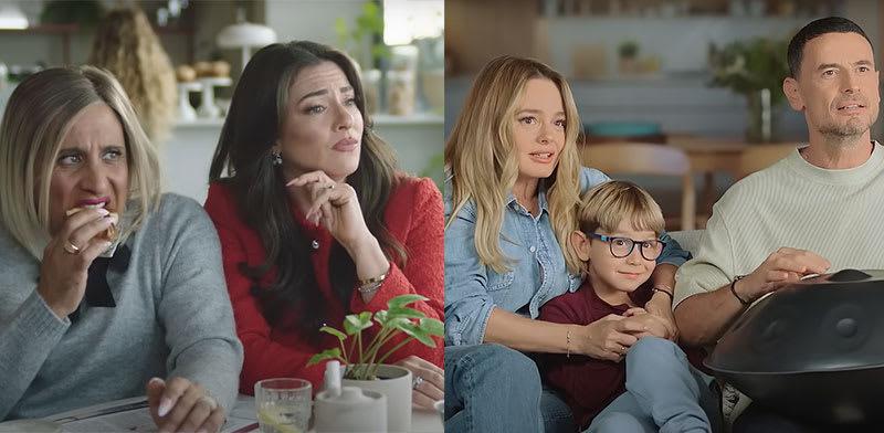 מתוך הפרסומות של קופ''ח כללית ושל קופ''ח מכבי / צילום: צילומי מסך מתוך הפרסומות