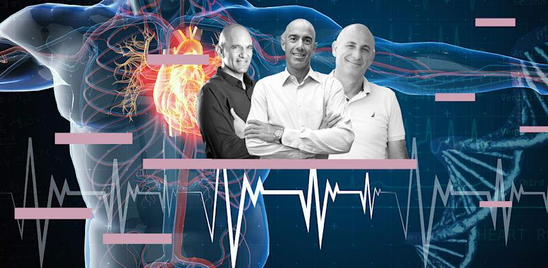  צילום:  סברדליק (ממציא בסיס הטכנולוגיה), אורי גייגר (המייסד) וצביקה סלובין (המשקיע) / צילומים: אפרת סער, תמר מצפי וגיא חמוי; עיבוד: טלי בוגדנובסקי