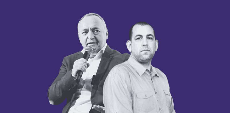 אפי מלכין, הממונה על השכר באוצר, ושאול שניידר, יו''ר נמל אשדוד / צילום: רפי קוץ, שלומי יוסף