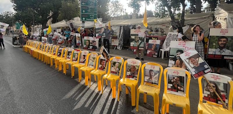 מאהל המחאה בירושלים / צילום: מטה משפחות החטופים