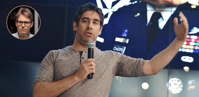 ניר צוק ובן פסטרנק (בעיגול), מנכ''ל ובעלים קבוצת Aman / צילום: תמר מצפי ניר אלון