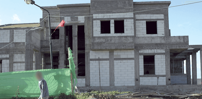 בית בבנייה / צילום: אייל פישר