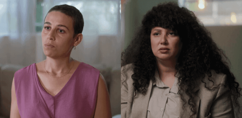 מימין: שי-לי עטרי ונעמה שחר / צילום: מתוך חשיפה עם חיים אתגר - ערוץ 12, "אולפן שישי" של חדשות 12