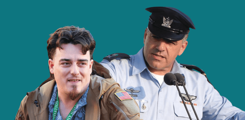אלוף (מיל') עמיקם נורקין, לשעבר מפקד חיל האוויר, ופאלמר לאקי, מייסד אנדוריל / צילום: חיים הורנשטיין