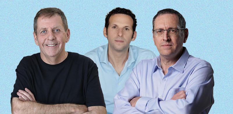עמית בירמן, מנכ''ל קבוצת שיכון ובינוי; יובל סקורניק, מנכ''ל שיכון ובינוי אנרגיה; ויוסי זינגר, יו''ר דירקטוריון ג'נריישן / צילום: עומר סומך, אסף רביבו, כדיה לוי