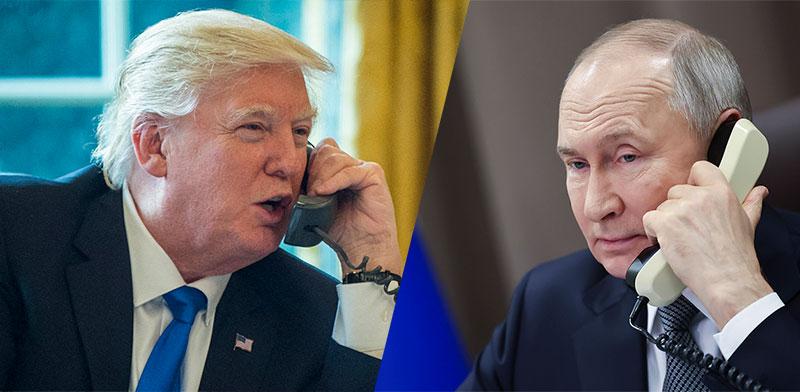  צילום: יר פוטין ודונלד טראמפ / צילומים: AP-Alexander Kazakov, רויטרס-Pool/ABACA