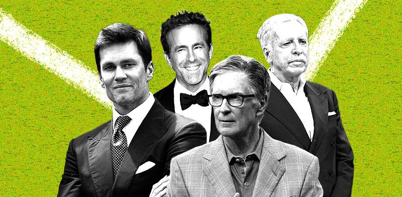  צילום: : סטן קרונקי (ארסנל), ג'ון הנרי (ליברפול), ריאן ריינולדס (רקסהאם), טום בריידי (בירמינגהם סיטי) / עיבוד: טלי בוגדנובסקי, צילומים: AP- David Zalubowski,Evan Agostini, Gregory Bull, Charles Krupa