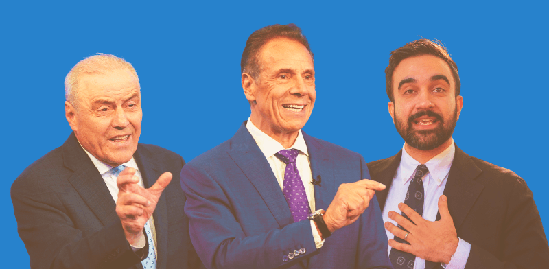 זוהראן ממדאני, אנדרו קואומו, קרטיס סליווה / צילום: Angelina Katsanis, Ron Adar