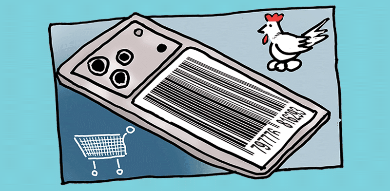  צילום: ת לכך שרשתות המזון מוכרות סמארטפונים / איור: גיל ג'יבלי