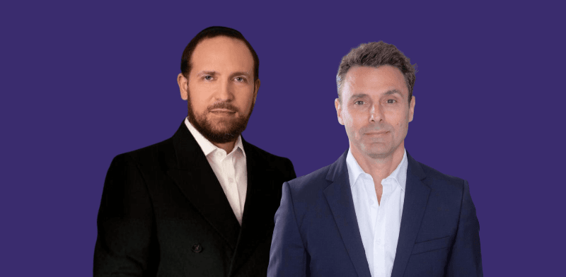 איתמר פורמן, מנכ''ל ישראכרט, ומשה מורגנשטרן, מנכ''ל הנוסע המתמיד ופליי קארד / צילום: ענבל מרמרי, איה בן עזרי