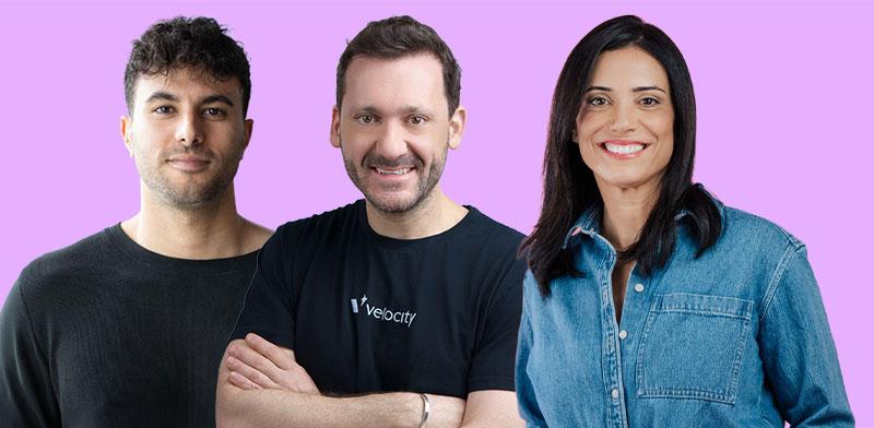 קרן יקולב-צור (Dappas), טל שהם (Velocity), אביב שמני ( Limy.AI) / צילום: תמי בר-שי, רועי שיר, שירי גרופר
