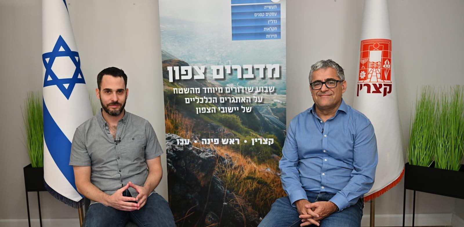 אייל בן-חיים, ראש החטיבה הבנקאית, בנק לאומי, עם בר לביא, ראש מערכת החדשות של גלובס / צילום: גיא צרחי אייל בן-חיים, ראש החטיבה הבנקאית, בנק לאומי, עם בר לביא, ראש מערכת החדשות של גלובס / צילום: גיא צרחי