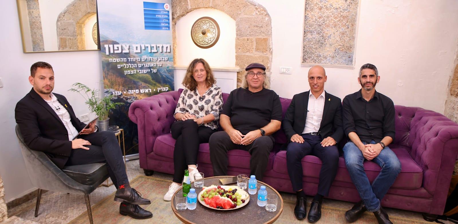 יוסי סבג, עמיחי בן שלוש, מאיר דודסון ומיכל צורן עם כתב התחבורה של גלובס אסף זגריזק / צילום: כדיה לוי יוסי סבג, עמיחי בן שלוש, מאיר דודסון ומיכל צורן עם כתב התחבורה של גלובס אסף זגריזק / צילום: כדיה לוי