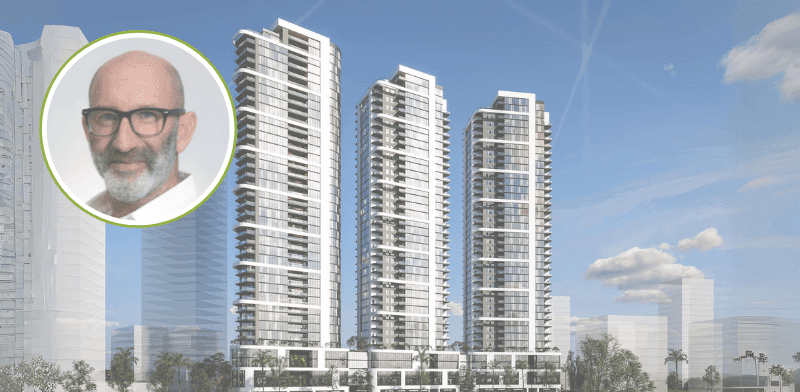 מהנדס עיריית גבעתיים שגיא תמרי והדמייה פרויקט נגה / צילום: הדמיה: SNAPSHOP, צילום: אלירן אביטל מהנדס עיריית גבעתיים שגיא תמרי והדמייה פרויקט נגה / צילום: הדמיה: SNAPSHOP, צילום: אלירן אביטל