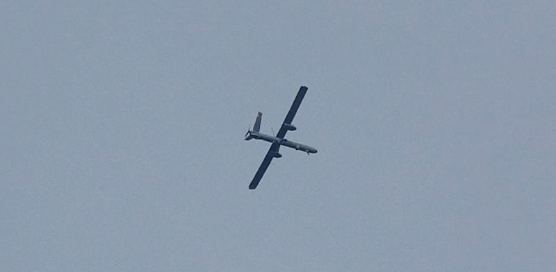 כטב''מ בשמי הארץ / צילום: Reuters, Raneen Sawafta כטב''מ בשמי הארץ / צילום: Reuters, Raneen Sawafta