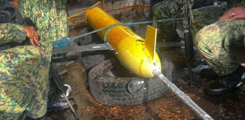 הגליידר מתוצרת סינית שהתגלה ע''י הפיליפינים / צילום: מתוך יוטיוב הגליידר מתוצרת סינית שהתגלה ע''י הפיליפינים / צילום: מתוך יוטיוב