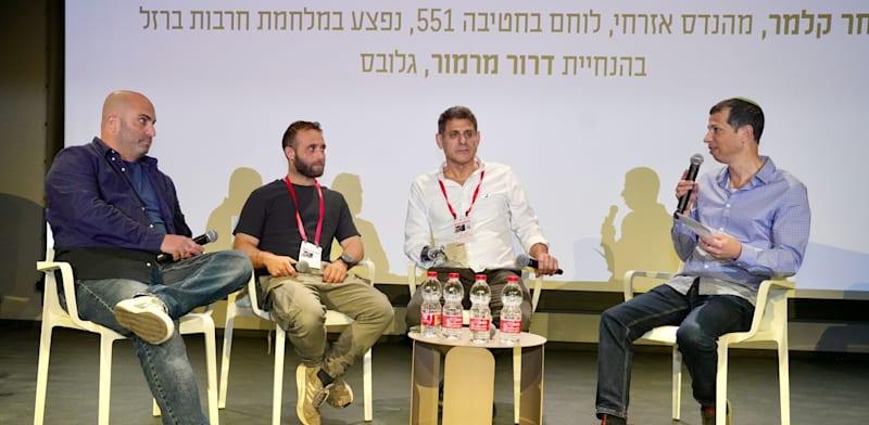 חנוך בודין, שחר קלמר והדר כהן בפאנל משותף בהנחיית דרור מרמור / צילום: כדיה לוי חנוך בודין, שחר קלמר והדר כהן בפאנל משותף בהנחיית דרור מרמור / צילום: כדיה לוי