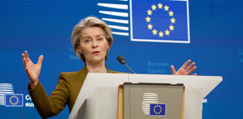 נשיאת הנציבות האירופית, אורסולה פון-דר-ליין / צילום: ap, Geert Vanden Wijngaert נשיאת הנציבות האירופית, אורסולה פון-דר-ליין / צילום: ap, Geert Vanden Wijngaert