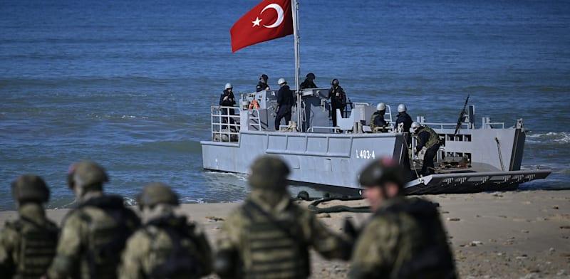 הצי הימי של טורקיה בתרגיל / צילום: Reuters, Anadolu הצי הימי של טורקיה בתרגיל / צילום: Reuters, Anadolu