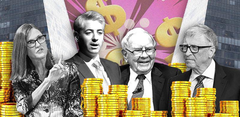 ביל גייטס, וורן באפט, ביל אקמן, קת'י ווד / צילום: ap, Brendan McDermid, Richard Brian, Andres Kudack, Nati Harnik, ביל גייטס, וורן באפט, ביל אקמן, קת'י ווד / צילום: ap, Brendan McDermid, Richard Brian, Andres Kudack, Nati Harnik,