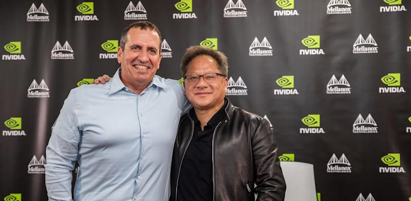 מנכ''ל אנבידיה, ג'נסן הואנג, לצד מייסד מלאנוקס, איל ולדמן / צילום: תמר מצפי מנכ''ל אנבידיה, ג'נסן הואנג, לצד מייסד מלאנוקס, איל ולדמן / צילום: תמר מצפי