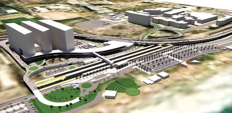 צילום: החוף, עלות מוערכת של 15 מיליארד שקל / הדמיה: רכבת ישראל צילום: החוף, עלות מוערכת של 15 מיליארד שקל / הדמיה: רכבת ישראל