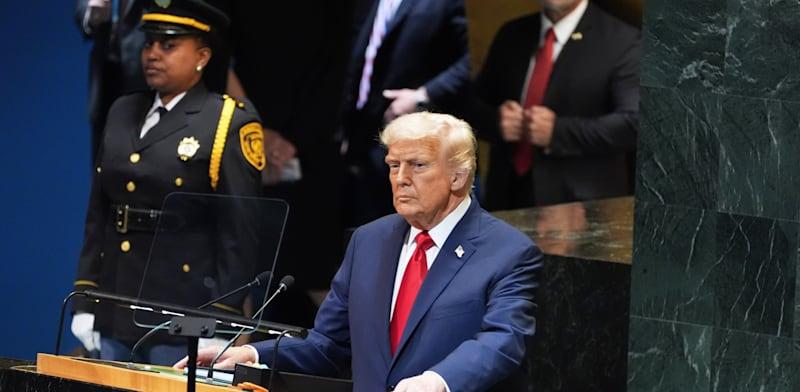 נשיא ארה''ב דונלד טראמפ בנאום באו''ם / צילום: ap, Evan Vucci נשיא ארה''ב דונלד טראמפ בנאום באו''ם / צילום: ap, Evan Vucci