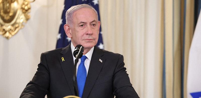 ראש הממשלה בנימין נתניהו במסיבת העיתונאים בבית הלבן / צילום: ap, Jonathan Ernst ראש הממשלה בנימין נתניהו במסיבת העיתונאים בבית הלבן / צילום: ap, Jonathan Ernst