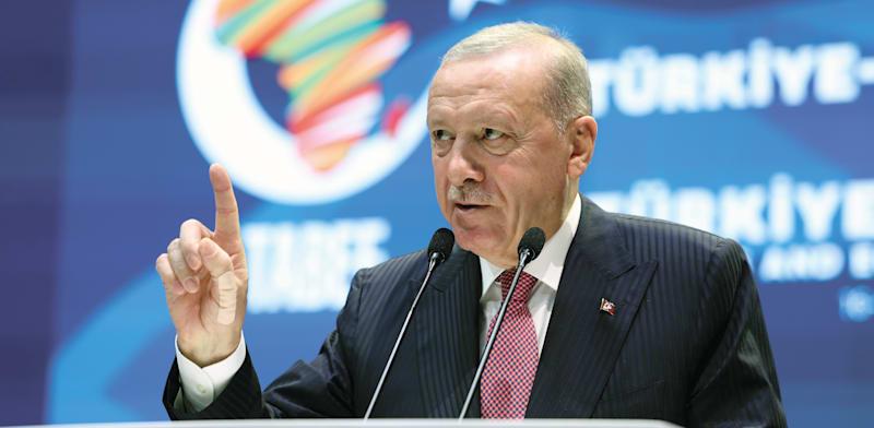נשיא טורקיה, רג'פ טאיפ ארדואן / צילום: Reuters, Anadolu via Reuters Connect נשיא טורקיה, רג'פ טאיפ ארדואן / צילום: Reuters, Anadolu via Reuters Connect