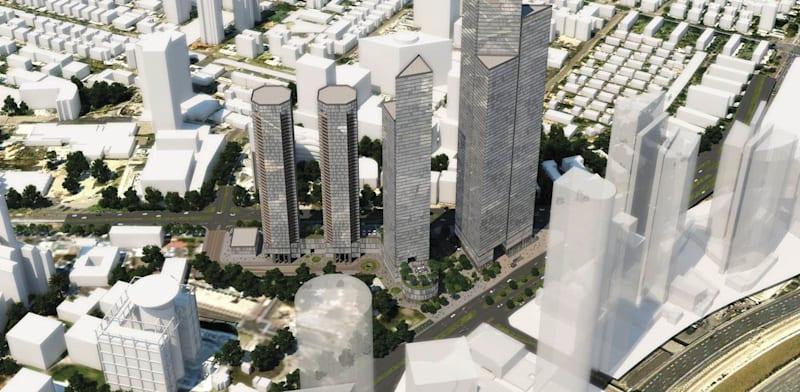 הדמיה של תוכנית ''קרן הקריה'' / צילום: רשות מקרקעי ישראל הדמיה של תוכנית ''קרן הקריה'' / צילום: רשות מקרקעי ישראל