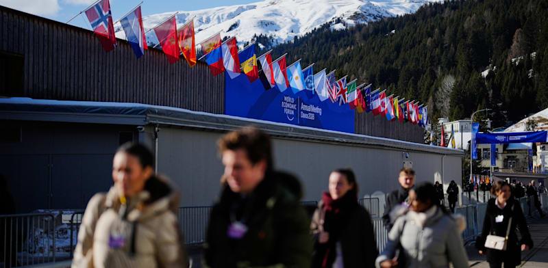 פתיחת פורום דאבוס בשוויץ / צילום: ap, Markus Schreiber פתיחת פורום דאבוס בשוויץ / צילום: ap, Markus Schreiber