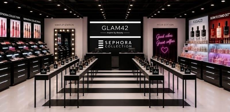 מתחם פופ-אפ של Sephora Collection ורשת GLAM24 / צילום: הנהלת קניוני עזריאלי מתחם פופ-אפ של Sephora Collection ורשת GLAM24 / צילום: הנהלת קניוני עזריאלי