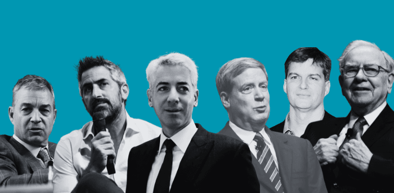 וורן באפט, מייקל ברי, סטנלי דרוקנמילר, ביל אקמן, ניר בר-דעה ודן לואב / צילום: רויטרס: Brendan McDermid, Kris Tripplaar; אי פי: Nati Harnik; ואיל יצהר וורן באפט, מייקל ברי, סטנלי דרוקנמילר, ביל אקמן, ניר בר-דעה ודן לואב / צילום: רויטרס: Brendan McDermid, Kris Tripplaar; אי פי: Nati Harnik; ואיל יצהר